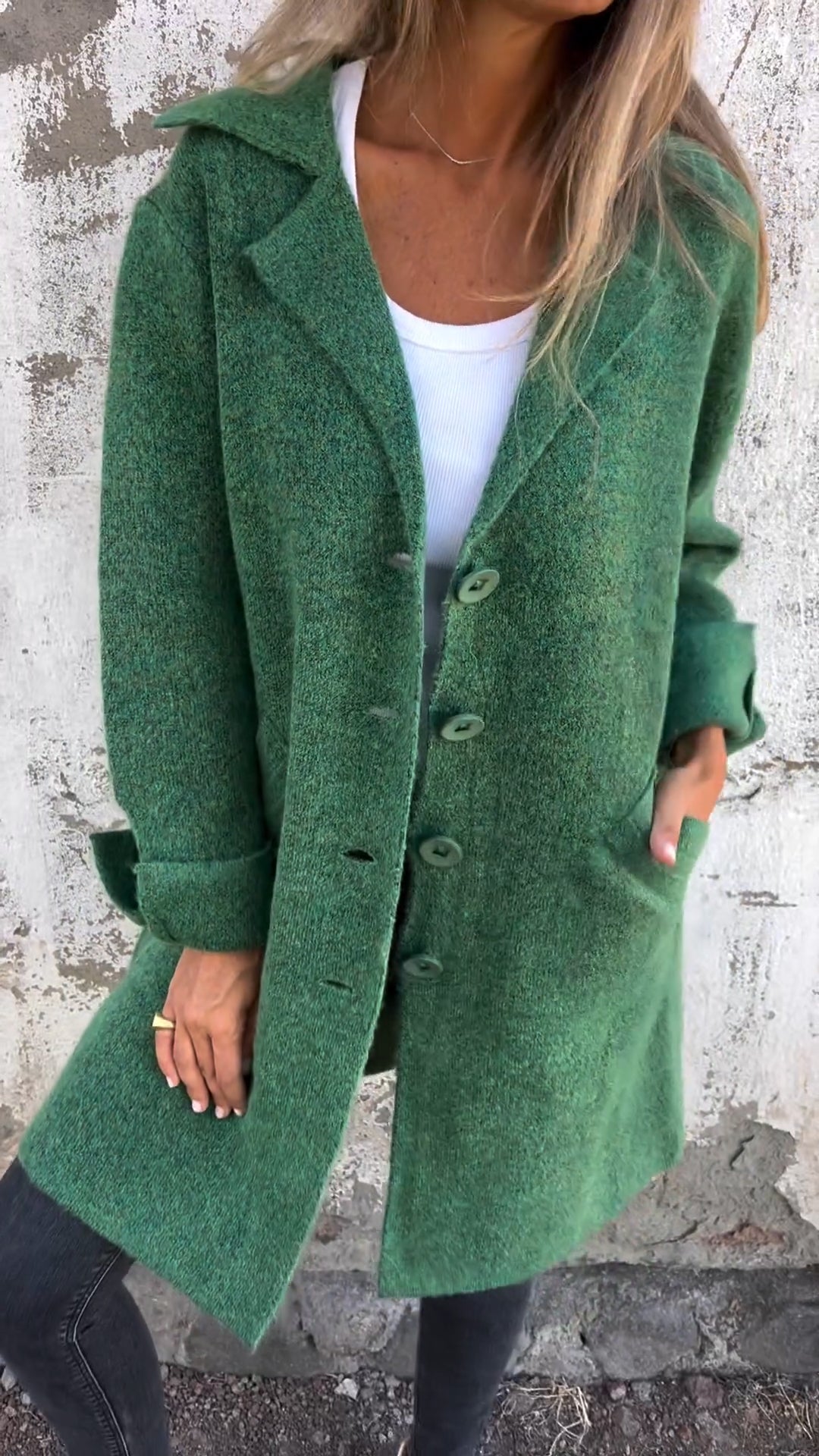 Matilda | Chic Longline Knit Coat