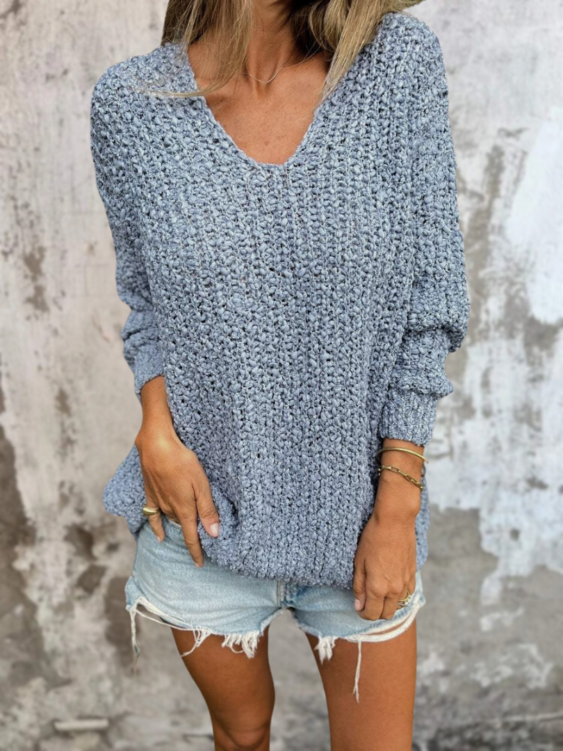 Evie | Cozy Ribbed Knit Sweater